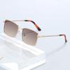 European American Threaded Leg Metal Frame Sunglasses UV Resistant Strong Light Resistant Driving Glasses Fashion