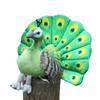 25CM Colorful Peacock Plush Toy Zoo Commemorative Feather Opening Screen Doll Bird Toy Send Children Birthday Christmas Gifts