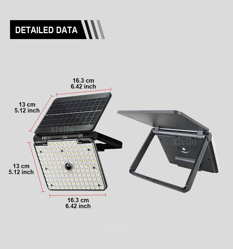 LED Solar Light Outdoor 137 LED Spotlights Waterproof Motion Sensor Human Solar Flood Security Wall Lights 3 Modes
