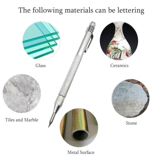 NEPAK Metal Scribe Tool, Tungsten Carbide Scriber Pen with Magnet for Machining, Engraving, and Welding (Includes 24 Marking Tips)