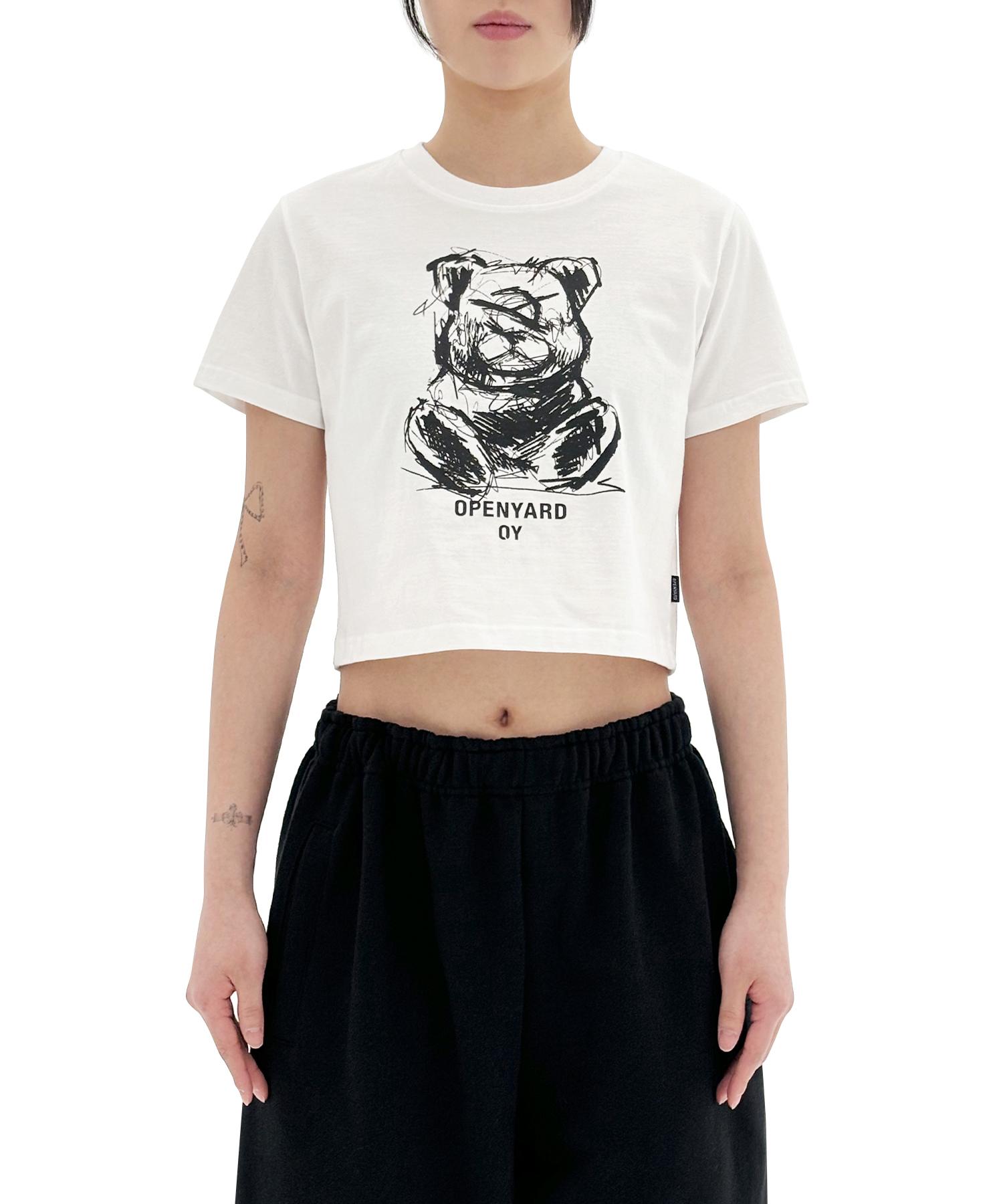 Oy Sketch Odolly Crop T-White One Size