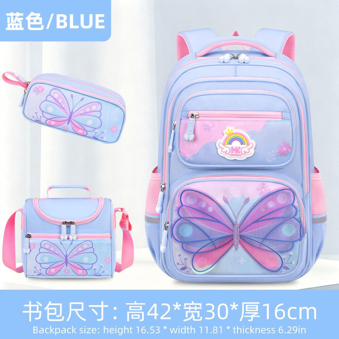 3 Stuks Kinder Schoolrugzak Kinderen Schooltassen Set Jongens Meisjes Basisschool Rugzak met Lunchtas Schooltas Boekentas Kinderen Mochilas