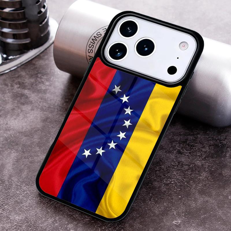 Venezuela Flag Phone Case For iPhone 17,16e,15,14,13,12,11,Mini,Pro,MAX Soft Silicone Cover