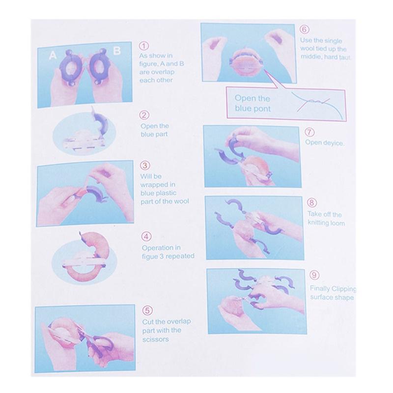 4 розміри Fluff Ball Weaver Needle Craft Knitting Loom Wool Tool DIY Needle Craft Set