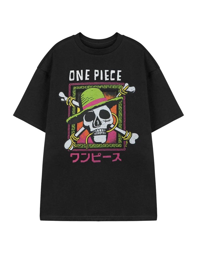 One Piece Short Sleeved TShirt Unisexs Black Official Merch M