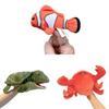 Plüschkrabbe Handpuppe Für Kinder Pädagogisches Spielzeug Weiches Meerestier Geschenk