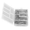 450pcs T Pins Rust Proof Steel Assorted Long Straight Pins with Clear Box for Wig Making Crafts