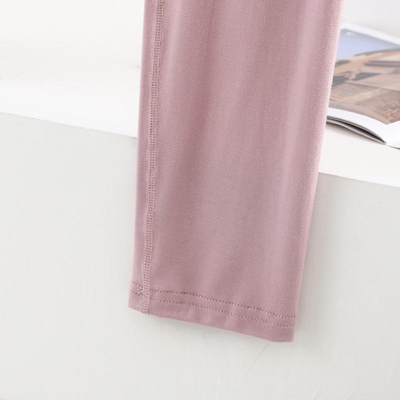High-Waisted Modal Pants for Women - Loose, Seamless, Plus Size, Perfect for Spring and Autumn