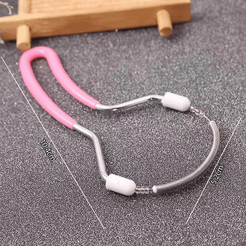 1pc Electric-Free Facial Hair Remover - Spring Painless Tweezers for Lips/Chin/Face/Neck, High-Quality Travel Grooming Tool