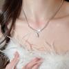 French Luxury Zircon Water Drop Pendant Necklace