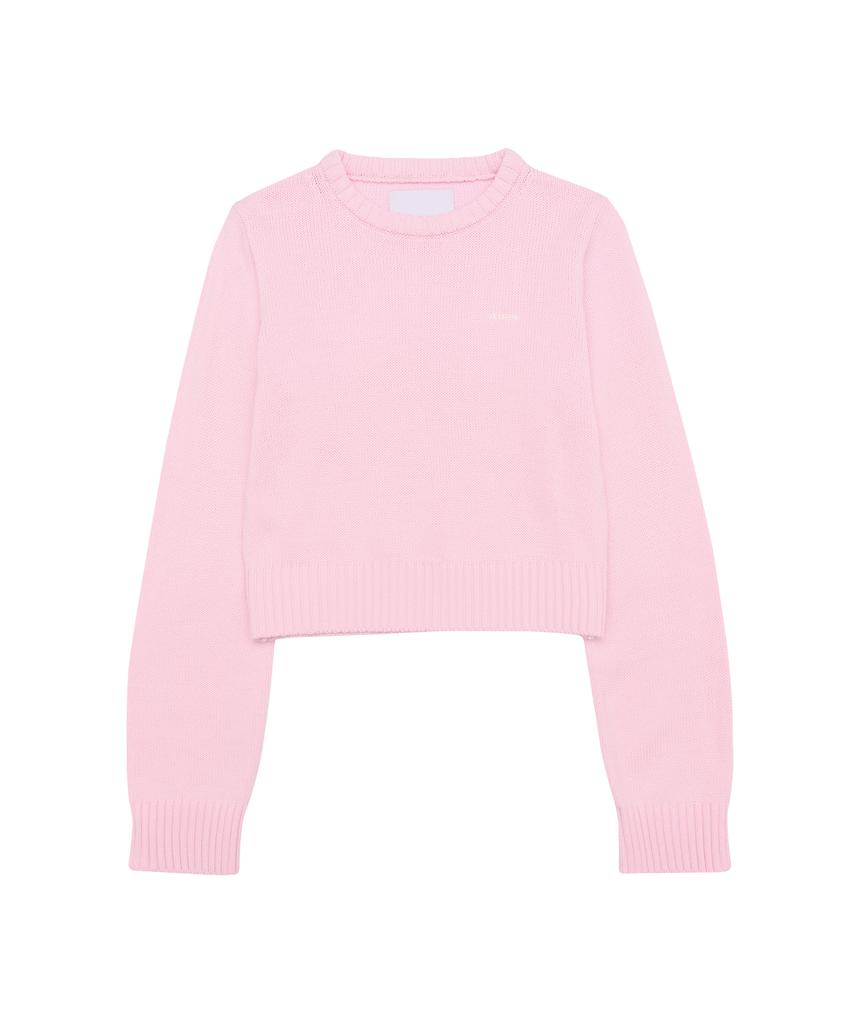 AMES-WORLDWIDE Basic Small Logo Knit Pink