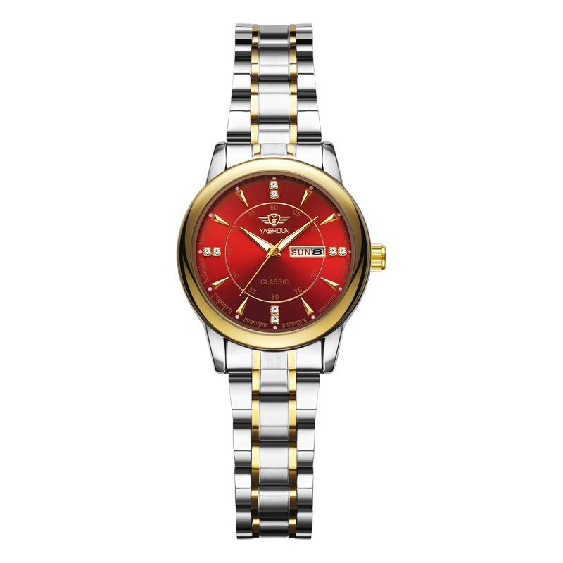Top Brand Business Fashion Men's Watch Double Calendar Men's Luminous Waterproof Quartz Watch