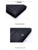 Unisex Woven Lambskin Business Card Holder: Genuine Leather, Large Capacity