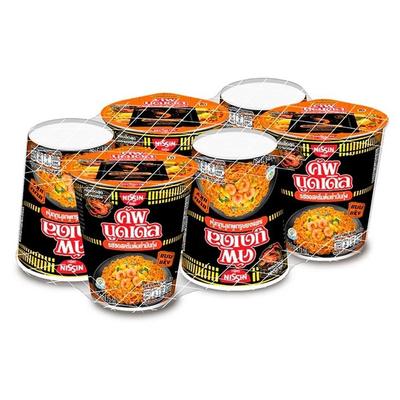 NISSIN Cup Noodle Instant Noodles Tom Yum Shrimp Paste Creamy Sauce Flavour (Dry Type) 71 G. X 6 Pcs