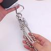 Rhinestone Heart Key Keyring Phone Lanyard Crystal Chain Pendant  for Women/Men