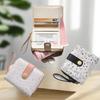 Cute Cat Pu Leather Coin Purse Women Fashion Short Wallet Folding Zipper Wallet Id Card Holder Travel Lightweight Cash Coin Bags