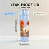 1PC Autumn Orange Red Tree Hill Scene Print 750ml Color Plastic Sports Water Bottle Leakproof Flip Straw Lid Suitable for Sports Office Home Use