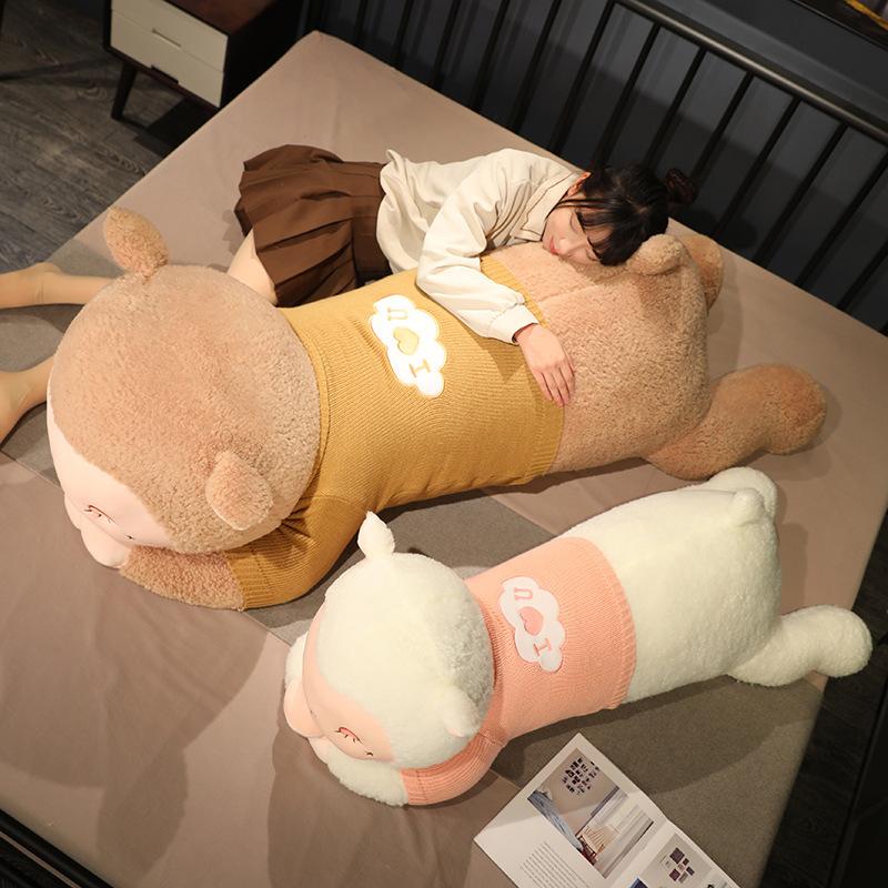 Alpaca Doll Lamb Doll Girl Sleeping On Bed Pillow Huge Plush Toy Rag Doll Gift