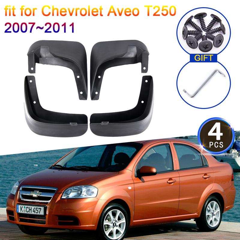 

Для Chevrolet Aveo T250 2007 2008 2009 2010 2011 Брызговики Защита от брызг Защита крыла Брызговик Передние Задние Колеса Стайлинг Автомобиля Аксессуары
