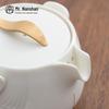 Zen White Ceramic Travel Tea Set