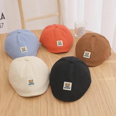 Benhui Cartoon Bear Duckbill Beret for Kids, Ages 1-3 - Fashionable Boys' and Girls' Hat