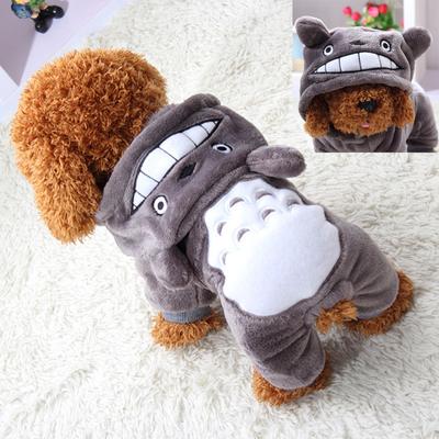 Warm Soft Fleece Pet Dog Cat Clothes Cartoon Puppy Dog Costumes Autumn Winter Clothing For Small Dogs Chihuahua Yorkie Outfits