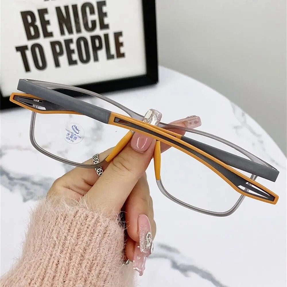 Módní Unisex Brýle s obroučkami z silikagelu proti modrému světlu Klasické optické brýle Ultralehké počítačové brýle