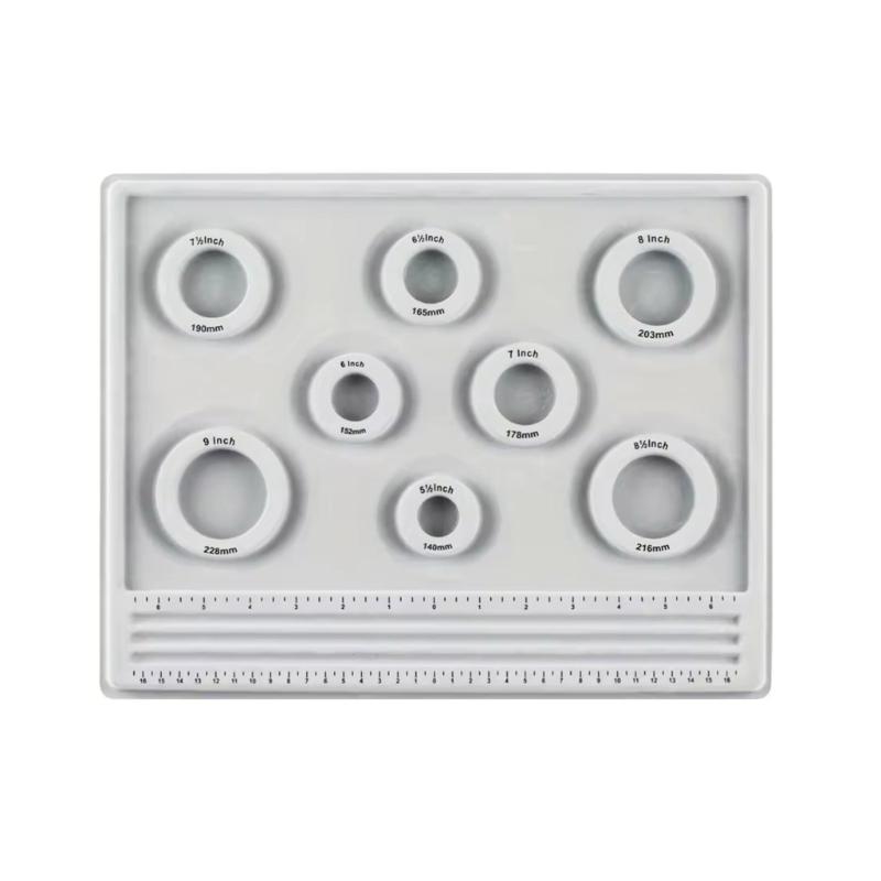 

Точная доска для бисероплетения для набора для изготовления ювелирных изделий своими руками Измерение длины бусин Портативный Прочный ПВХ Инструмент для дизайна Аксессуар 1