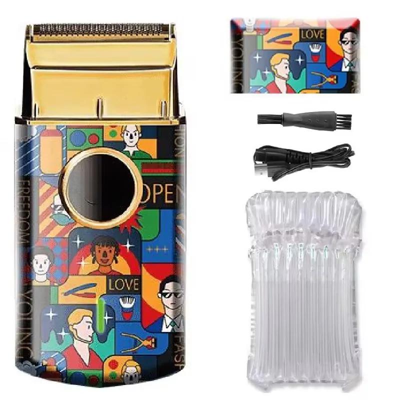 

Электробритва с одним лезвием для мужчин, для щетины, для влажного и сухого бритья, моющаяся машинка для бритья лица, перезаряжаемая от USB