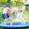 Thickened & Durable Anti - Slip Splash Pad For Large Dogs - Outdoor Summer Sprinkler Toy & Water Play Mat For Backyard Fun