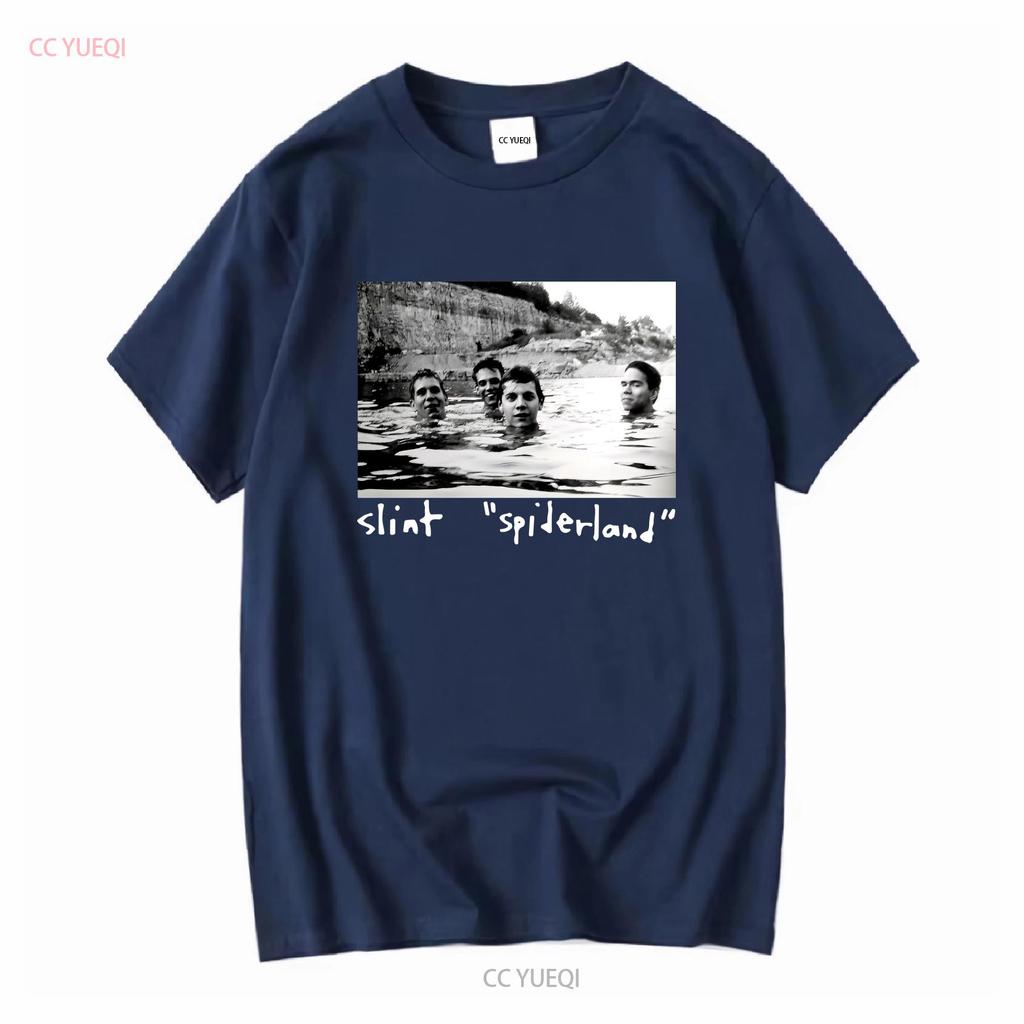 Vtg Slint Gruppo Musicale Per Fan Cotone Pesante Maglietta Nera Tutte le Taglie Uomo MM827 vintage Lavata grafica Elastica moda Morbida