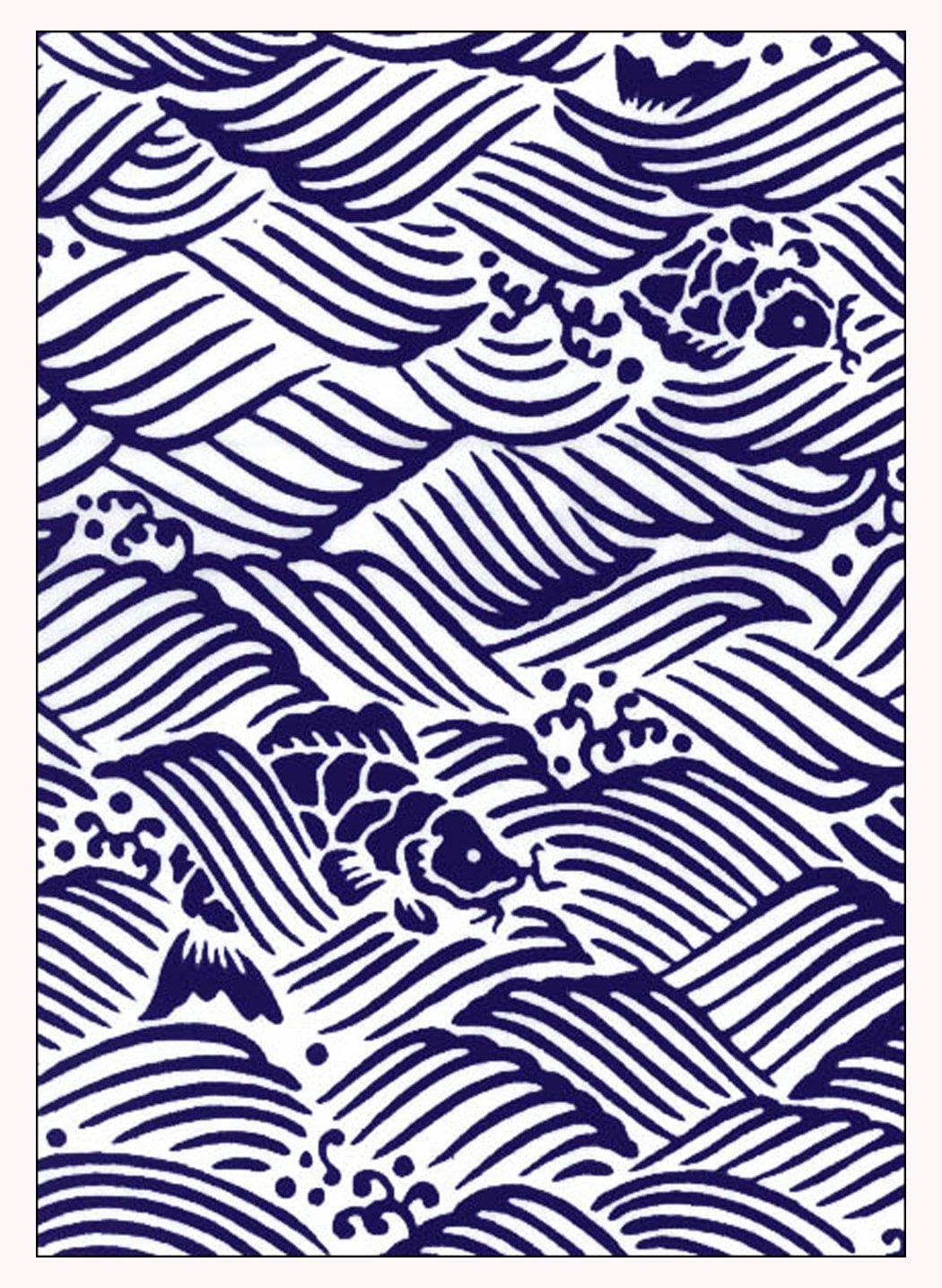 

Тенугуи Сделано в Араисо Нива-дзомэ (полотенце для рук) - Чу-сэн крашение, 100% хлопок, Япония,