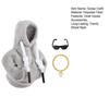 1 Set Desk Goose Hoodie Street Style Goose Outfit Plush Hoodie with Sunglasses And Necklace for 7-Inch Goose Statue Desk Table Decor