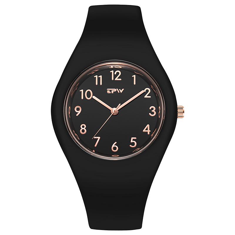 Orologio da polso al quarzo versatile da donna con cinturino in silicone - Ideale per ragazze, studenti, coppie e influencer di TikTok