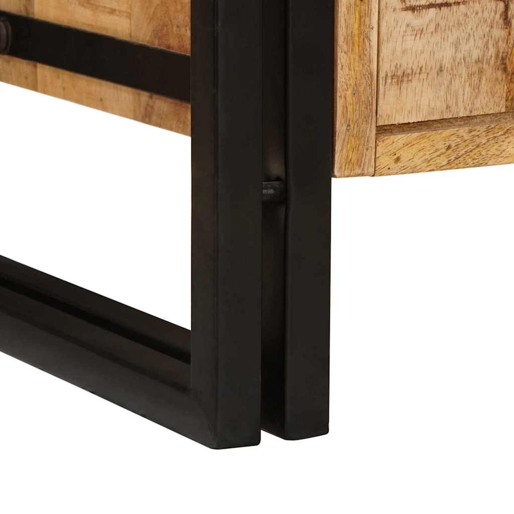 Bathroom Vanity Cabinet Brown 71 X 33 X 58 Cm Solid Mango Wood