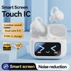 Cross-border AI Wireless Ear Clip Bluetooth Headset with Touch Display and Long Battery Life.
