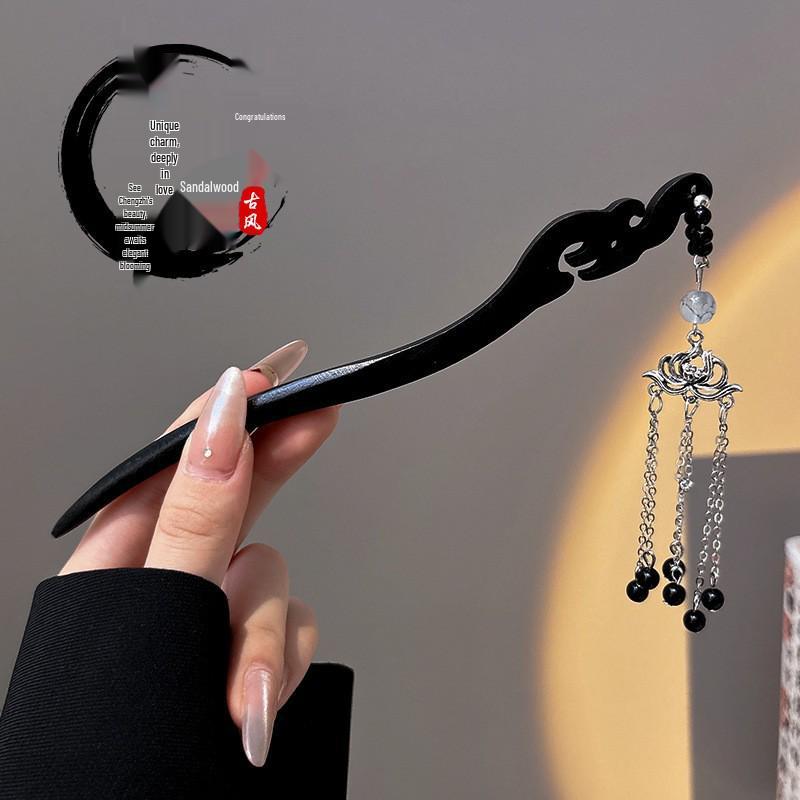 Tassel Flower Hairpin: Elegant Chinese Style Hanfu & Qipao Hair Accessory for Women