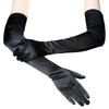 Long Satin Evening & Wedding Gloves for Performance, Prom, Dance, and Costume Accessories