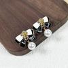 Large Retro 925 Pearl Earrings with Niche Ear Buckles for Women