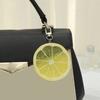 Simulation Fruit Keyring Lemon Shaped Key Chain Bag Charm Handmade Jewelry Gift