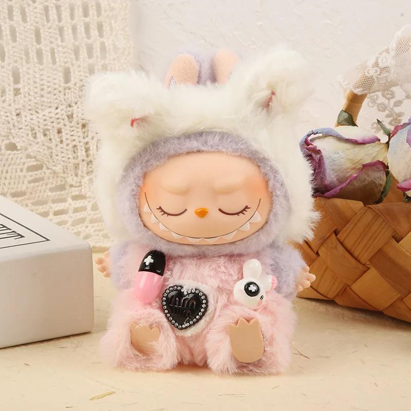 Ropa Labubu V1/V2 de 17 cm Ropa para Muñeca Ropa de Conejo/Oso de Dibujos Animados Conjunto de Ropa
