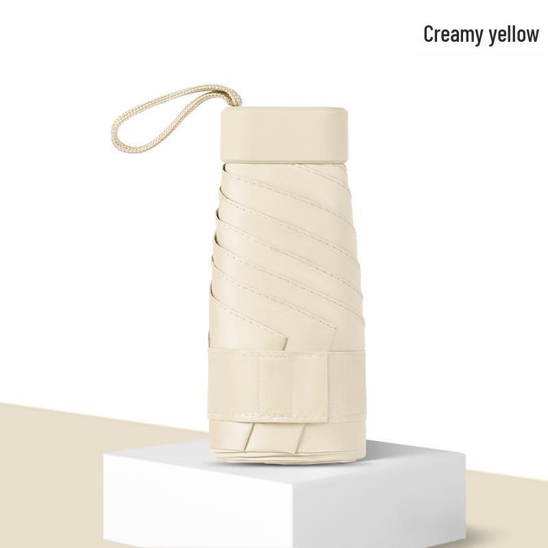 

High-End Women s Mini Vinyl Sunscreen Umbrella - Customizable Parasol for Rain or Shine