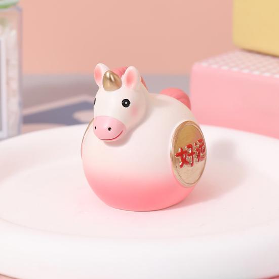 Yousheng Cartoon Horse Figurine Bring Good Luck Wealth Mini Horse Statue Spring Horse Fidget Toy New Year Decoration Ornament