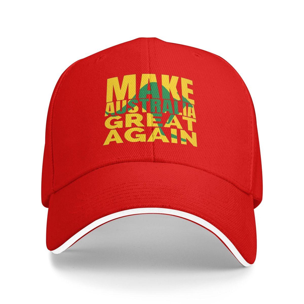 

Сделай Австралию Снова Великой Бейсболки Snapback Бейсбольные Кепки Дышащие Повседневные Кепки Для Улицы Унисекс One Size
