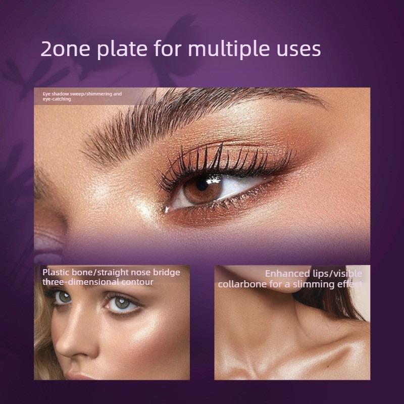 METYSUR Shimmer Highlighter Powder, Finely Milled Pearl Glow, Face Contour Illuminating, Buildable Shine for Natural To Bold Look