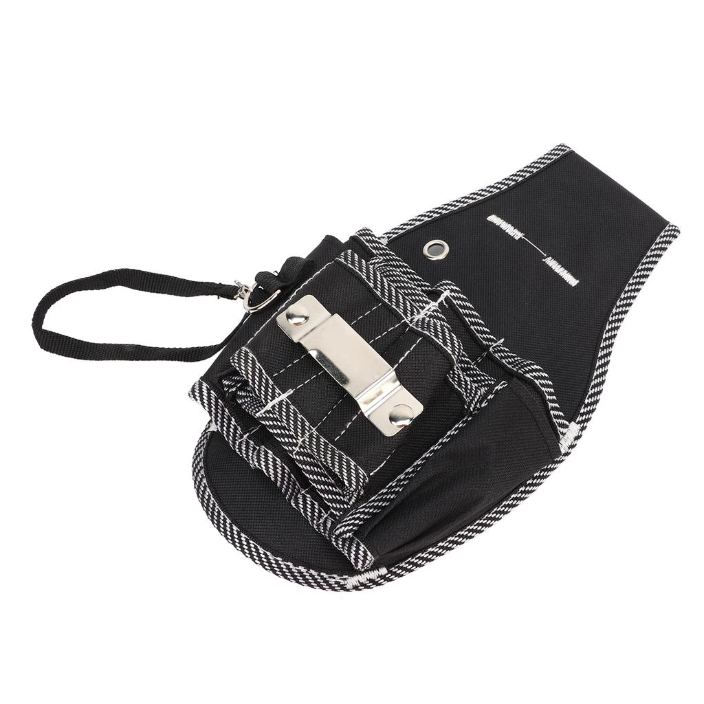 Woodworking Tool Belt Oxford Cloth Electrician Waist Hanging Tool Bag Hardware Tool Waist Bag Small Black