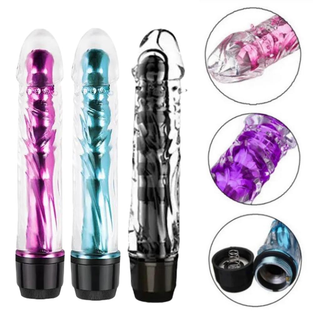 Kulevibrator for vaginale kvinner Dildo Penis Sexleketøy for voksne forsyninger Vibro Erotisk TPE Kvinne Kraftig G-Spot Klitoris