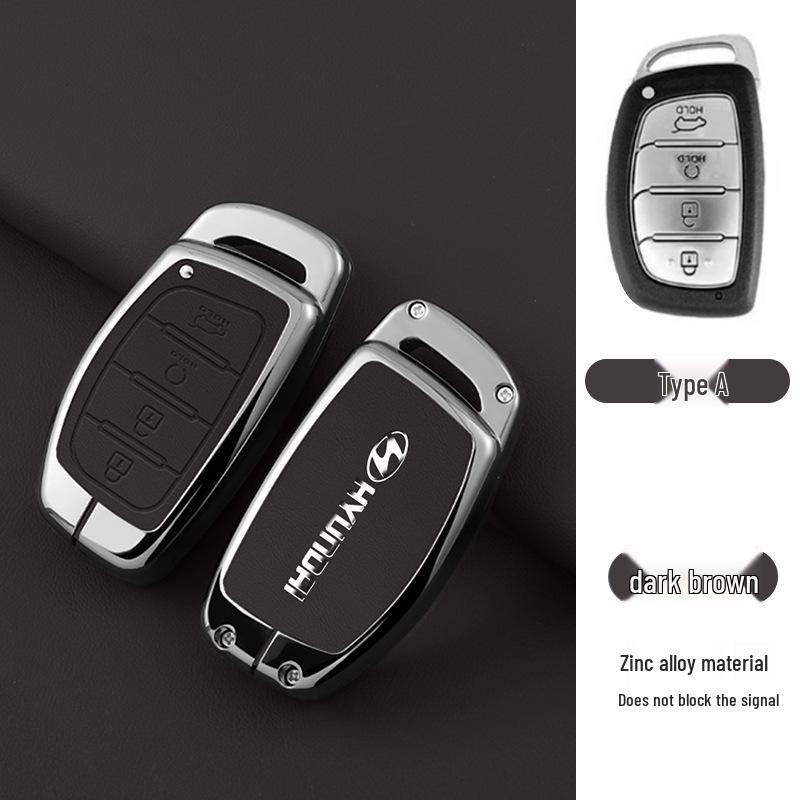 Key Cover Compatible with Beijing Hyundai Ix35, Elantra, Festa, Verna, Ix25, Santa Fe - Premium Men's Bag Case
