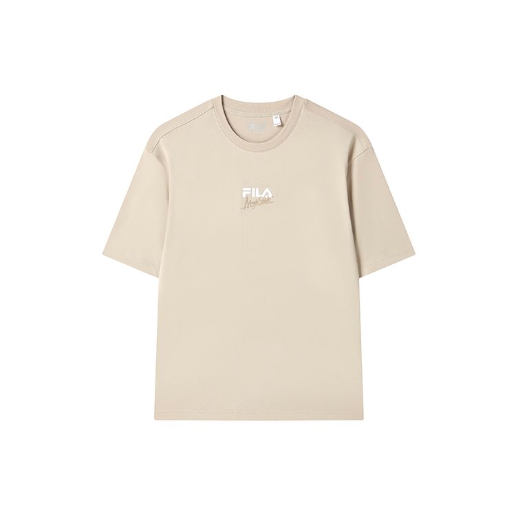 

Fila X Magic Stick Коллаборация Модная Футболка с Круглым Вырезом Свободного Кроя с Короткими Рукавами Унисекс Топы Матовый Верблюжий Хаки F11U329101FDK XXXL