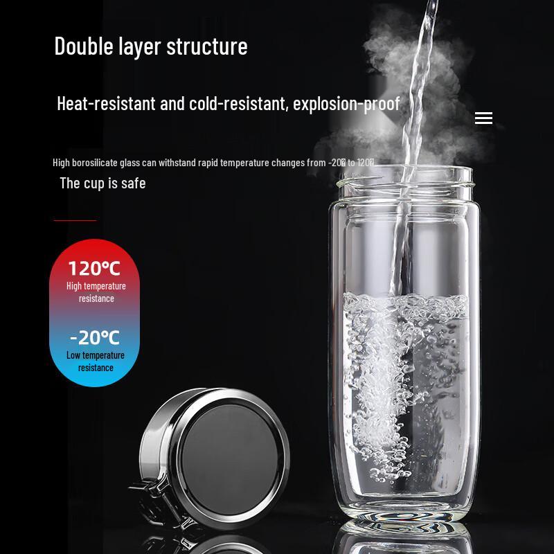 OLOEY Double-Layer Tea Infuser Bottle